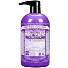 Dr Bronners Shikakai zeep lavendel (710 ml)