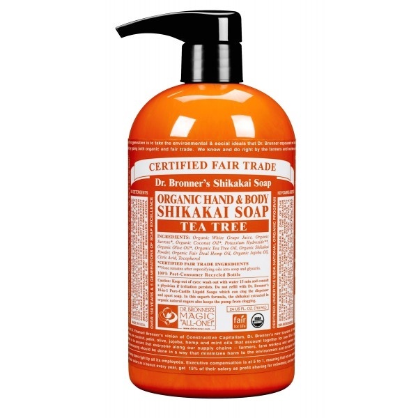 Dr Bronners Dr Bronners Shikakai zeep tea tree (710 ml)