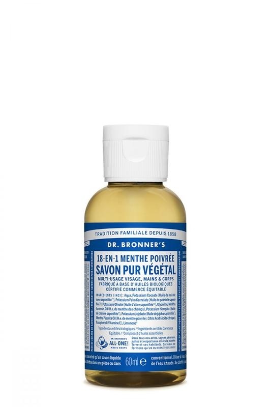 Dr Bronners Dr Bronners Liquid soap peppermint (60 ml)