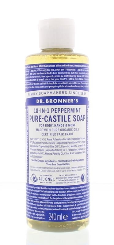 Dr Bronners Dr Bronners Liquid soap peppermint (240 ml)