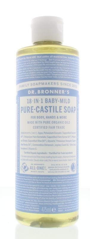 Dr Bronners Dr Bronners Baby liquid soap baby mild (475 ml)