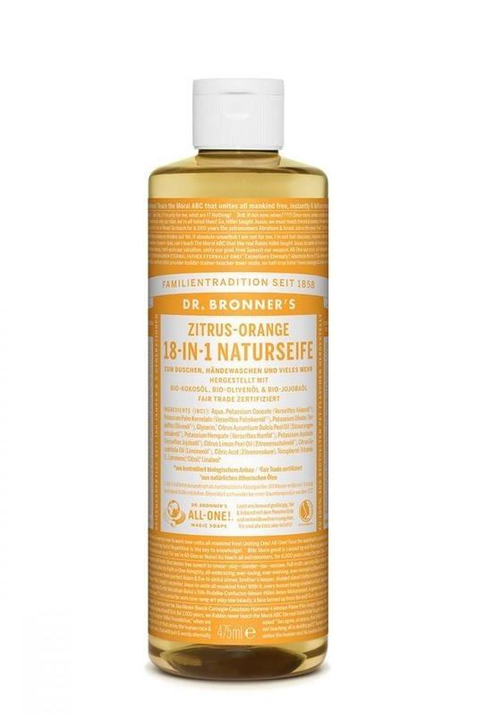 Dr Bronners Dr Bronners Liquid soap citrus/orange (475 ml)