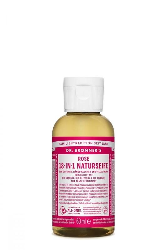 Dr Bronners Dr Bronners Liquid soap rose (60 ml)