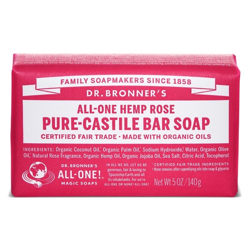 Dr Bronners Dr Bronners Barsoap rose (140 gr)