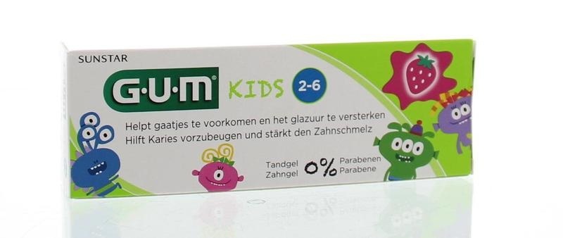 GUM GUM Kids tandpasta aardbei (50 ml)