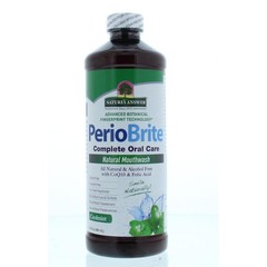 Natures Answer PerioBrite natuurlijke mondwater 25 kruiden en Q10 (480 ml)