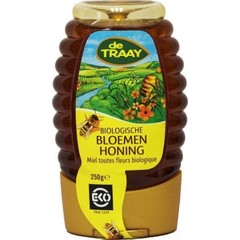 Traay Bloemenhoning knijpfles bio (250 gr)