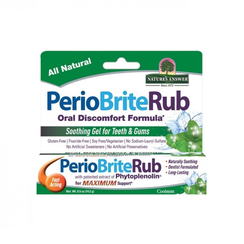 Natures Answer Natures Answer PerioBrite Rub tandvleesgel 22 kruiden Q10 (14 gr)