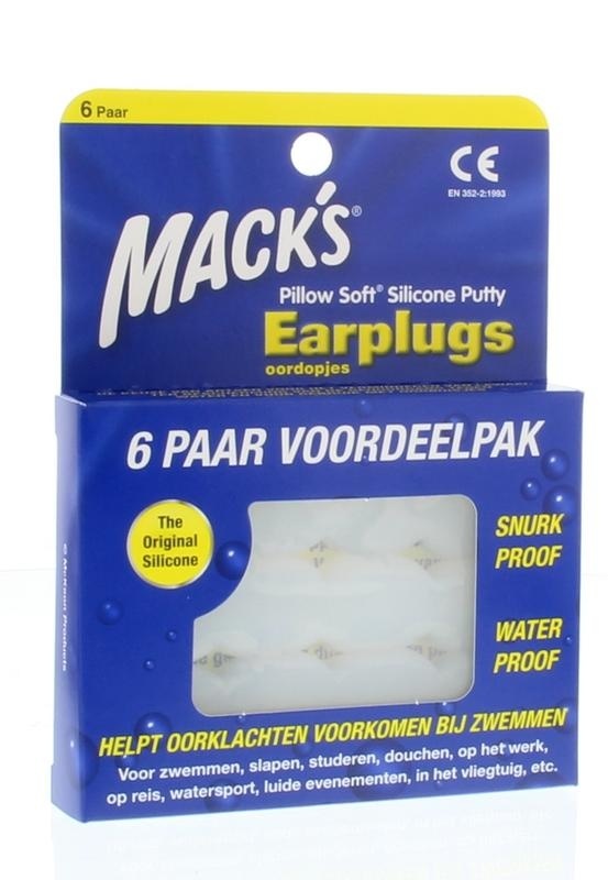 Macks Macks Earplugs (6 Paar)