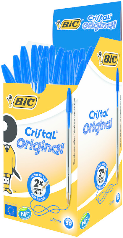 BIC BIC Cristal pennen blauw doos (50 st)