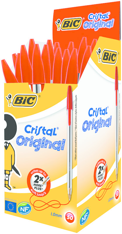 BIC BIC Cristal pennen rood doos (50 st)