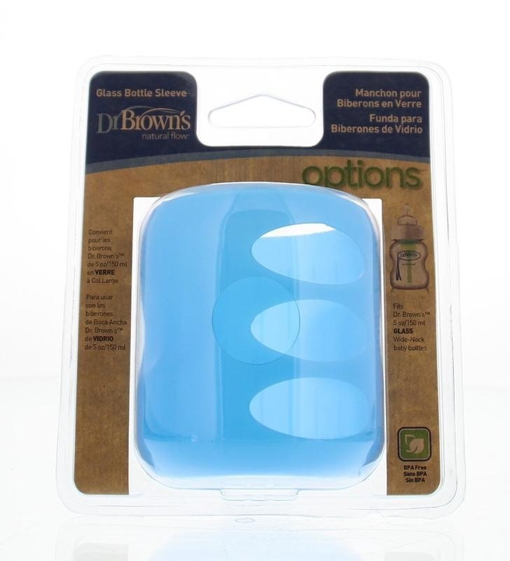 Dr Brown's Dr Brown's Flesbeschermer blauw 150ml brede hals (1 st)