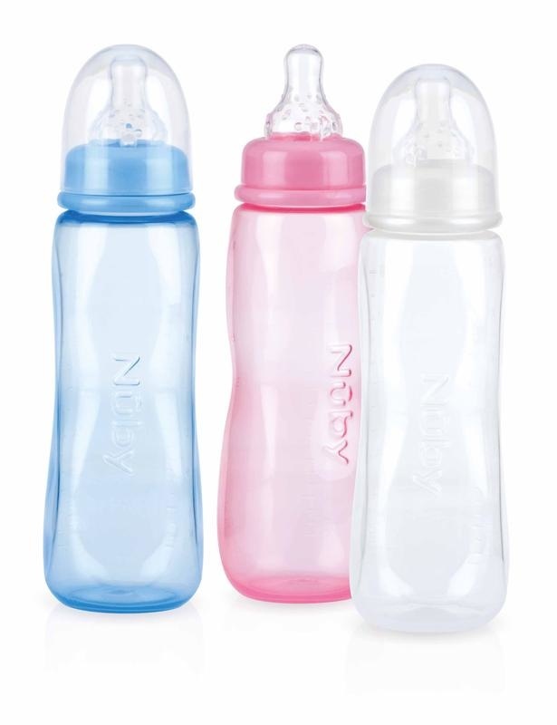 Nuby Nuby Fles standaard medium flow speen 240ml (1 st)