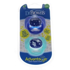 Dr Brown's Fopspeen advantage fase 1 blauw (2 st)