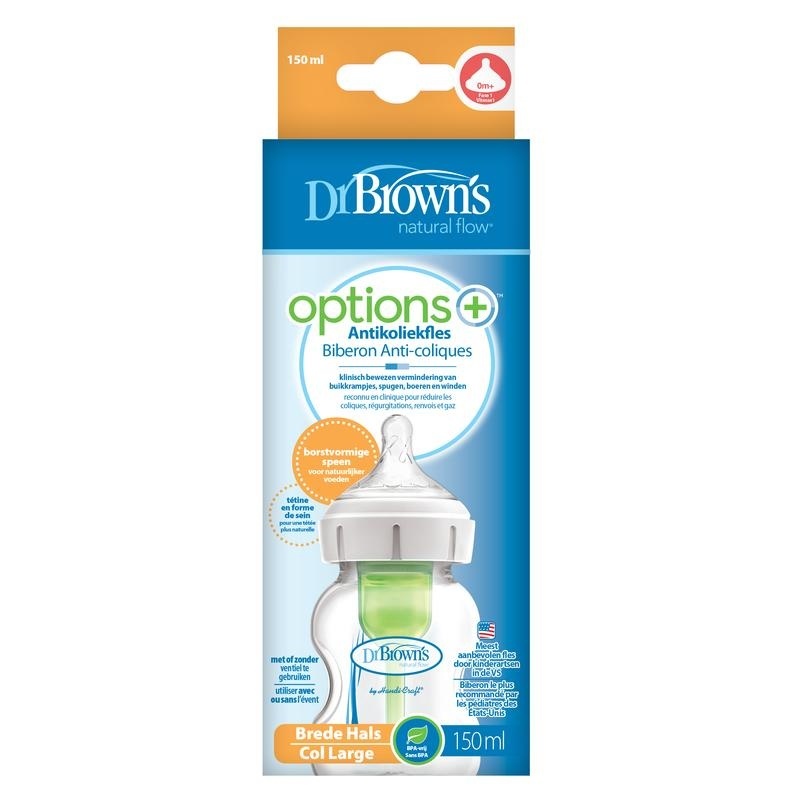 Dr Brown's Dr Brown's Options+ brede halsfles 150ml (1 st)