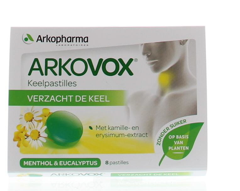 Arkopharma Arkopharma Arkovox Menthol eucalyptus keelpastilles (8 pastilles)