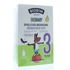 Biobim Ekobaby 3 opvolgzuigelingenvoeding 10+ maand bioen (600 gr)