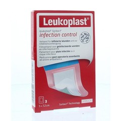 Leukoplast Leukomed sorbact 7.2 x 5cm (1 st)