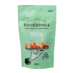 Food2Smile Cola-la bottles suikervrij lactosevrij (90 gr)