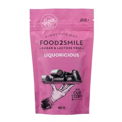 Food2Smile Liquoricious suikervrij glutenvrij lactosevrij (90 gr)