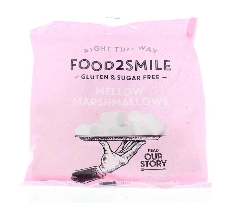 Food2Smile Food2Smile Marshmallows suikervrij glutenvrij lactosevrij (50 gr)