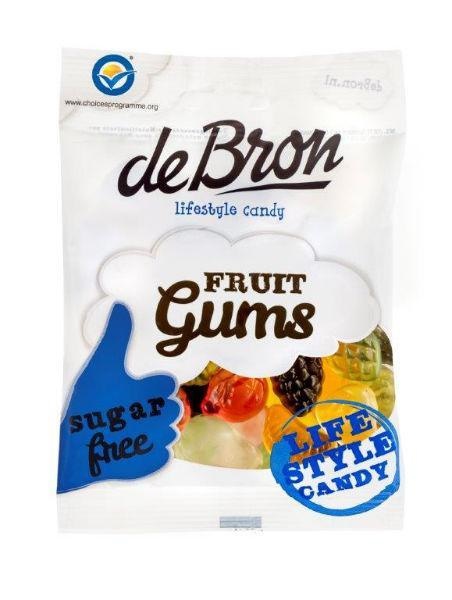 De Bron De Bron Fruitgums suikervrij (100 gr)