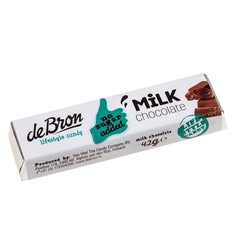 De Bron Chocolade melk reep suikervrij (42 gr)