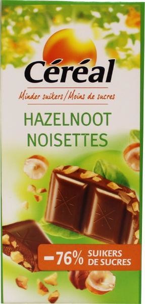 Cereal Cereal Tablet hazelnoot maltitol (80 gr)