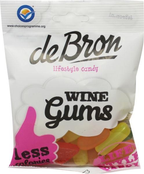 De Bron De Bron Winegums English suikervrij (100 gr)