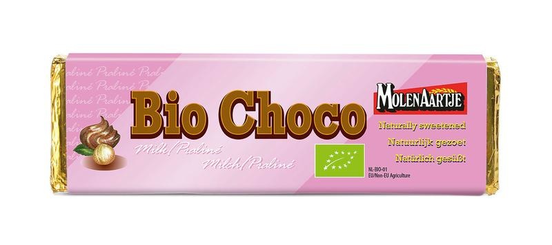 Molenaartje Molenaartje Chocoreep melk praline zonder suiker bio (65 gr)