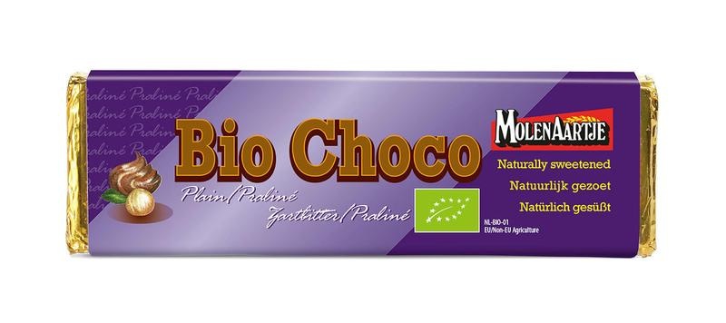 Molenaartje Molenaartje Choco puur praline zonder suiker bio (65 gr)