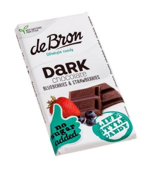 De Bron De Bron Tablet blueberry/strawberry stevia (85 gr)