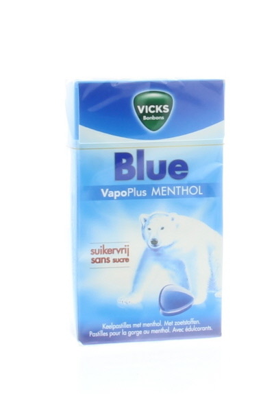 Vicks Vicks Blue menthol suikervrij box (40 gr)