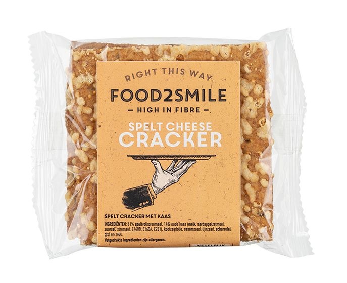 Food2Smile Food2Smile Spelt cheese crackers (40 gr)