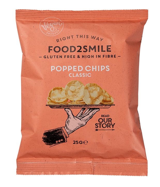 Food2Smile Popped chips classic glutenvrij lactosevrij (25 gr)