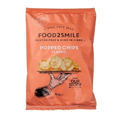 Food2Smile Popped chips classic glutenvrij lactosevrij (75 gr)