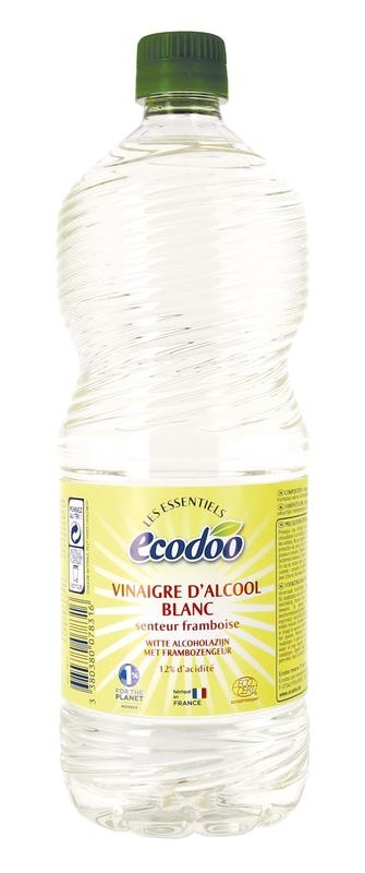 Ecodoo Ecodoo Witte alcoholazijn met frambozengeur bio (1 ltr)