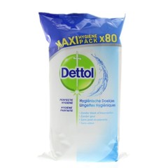 Dettol Hygienische schoonmaakdoekjes (80 st)