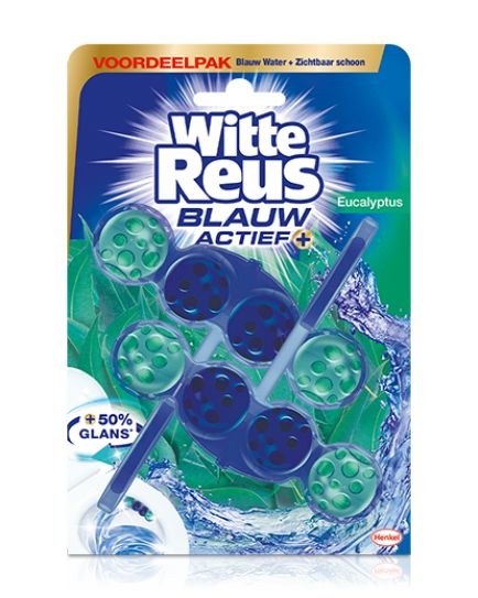 Witte Reus Witte Reus Toiletblok blauw actief eucalyptus (100 gr)