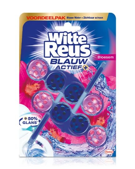 Witte Reus Witte Reus Toiletblok blauw actief bloesem (100 gr)