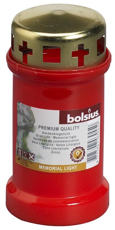 Bolsius Bolsius Herdenkingslicht 3 rood (1 st)
