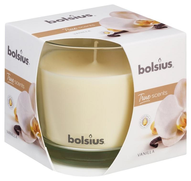Bolsius Bolsius True Scents geurglas 95/95 vanilla (1 st)