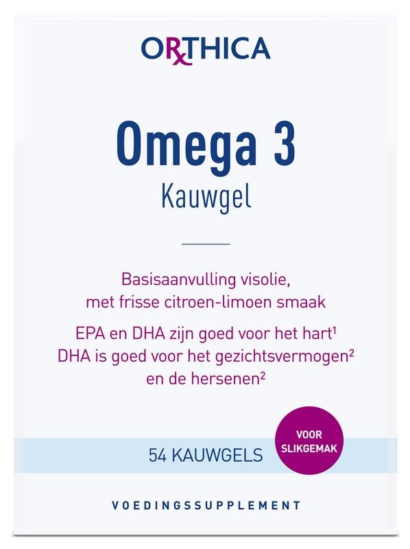 Orthica Orthica Omega 3 kauwgel (54 st)