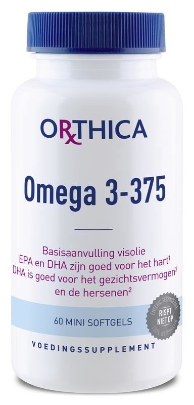 Orthica Omega 3-375 (visoliesupplement) - 60 mini softgels