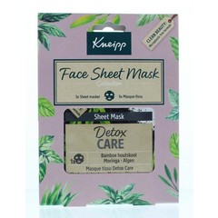 Kneipp Geschenkverpakking sheet mask detox care (1 Set)