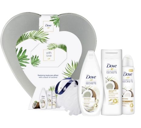 Dove Dove Geschenkverpakking coconut hartblik (1 Set)