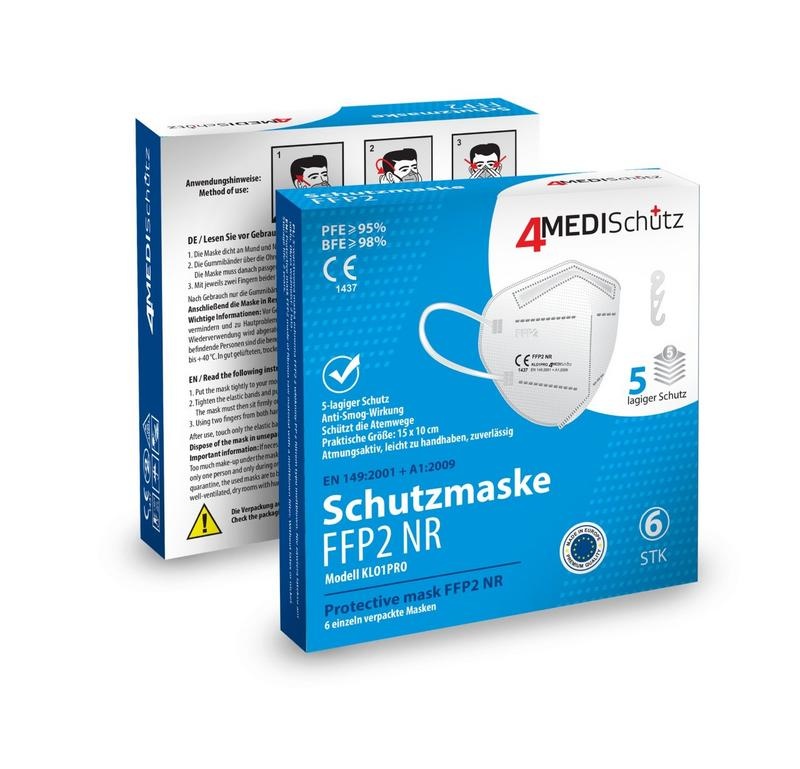 4MEDISCHUTZ 4MEDISCHUTZ FFP2 protective mask (6 st)