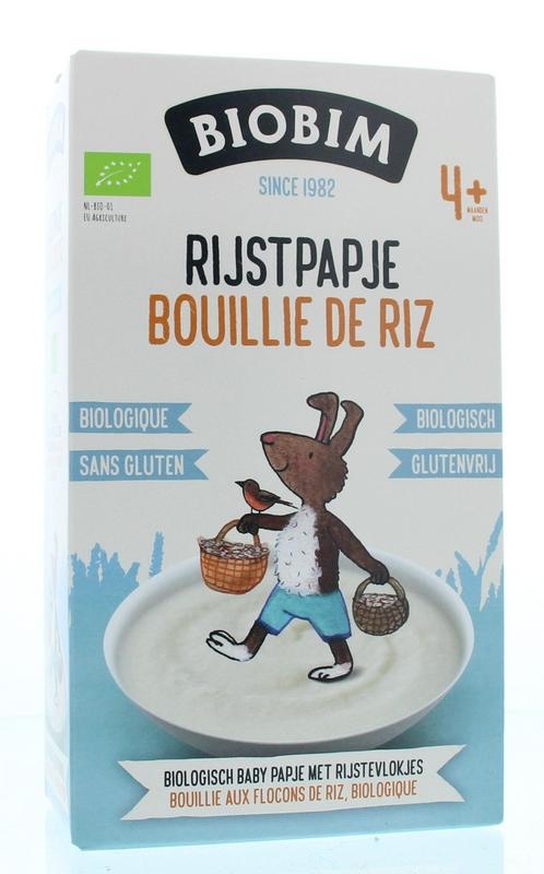 Biobim Biobim Baby rijstpapje 4 maanden bio (200 gr)