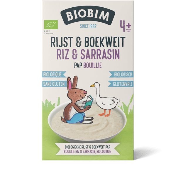 Biobim Biobim Baby rijst & boekweit 4 maanden bio (200 gr)