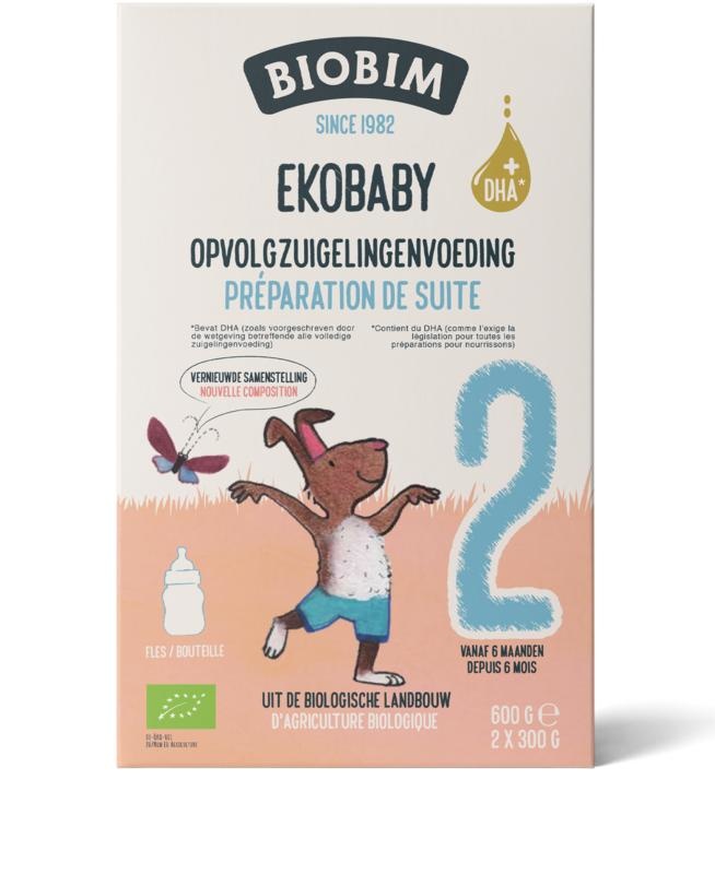 Biobim Biobim Ekobaby 2 opvolg zuigelingenvoeding 6+ maanden bio (600 gr)